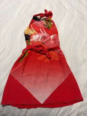 bebe Bright Red Sleeveless Top